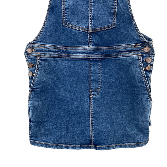 Love Trends Denim Jean Skirt Overall Jumper Size Medium - Picture 2 of 11